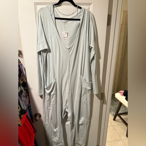 Free People Soft Blue Jumpsuit - Picture 2 of 4